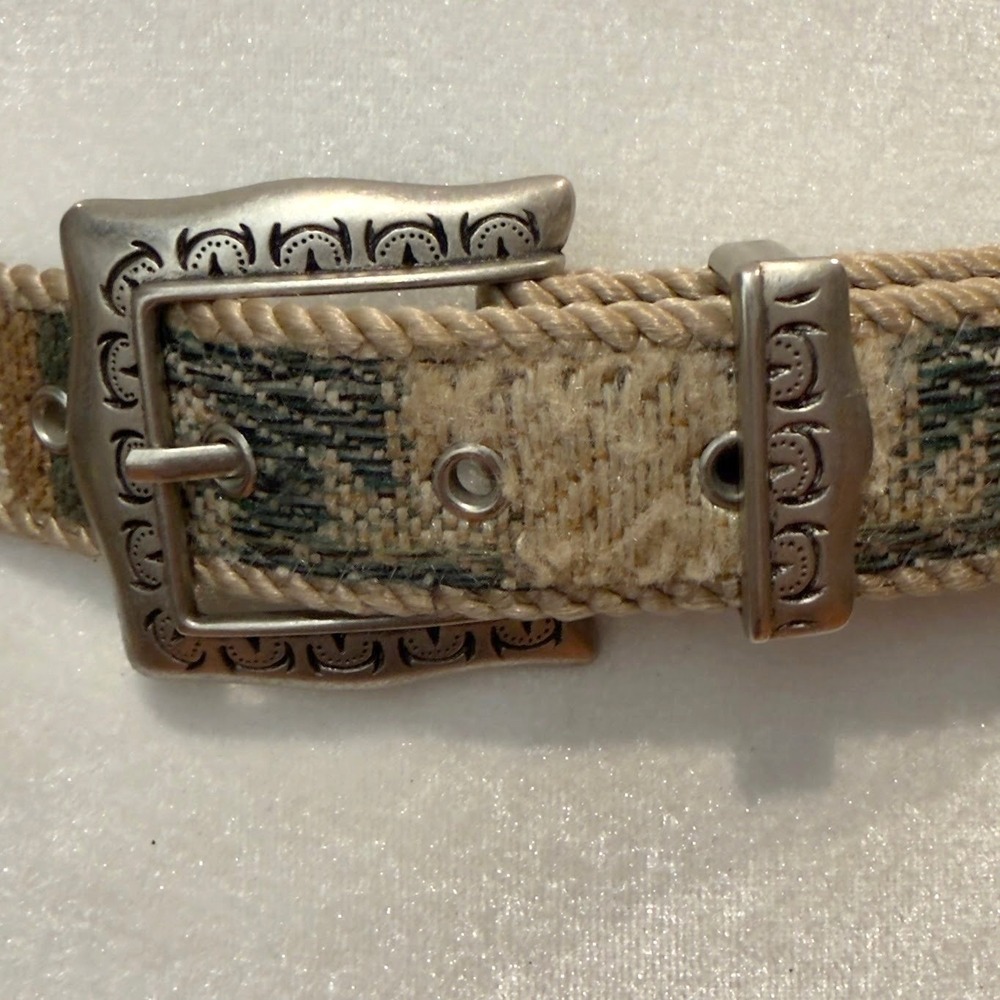 Vintage Elite Southwestern Tapestry Belt Desert Boho Festival Geometric Large - Picture 3 of 13